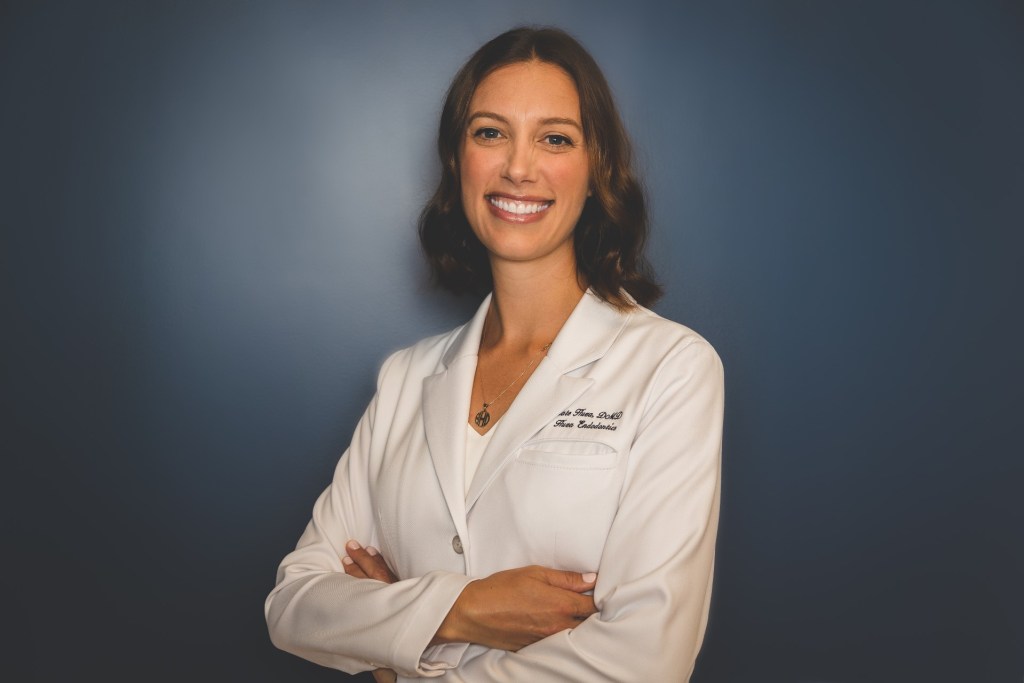 Dr. Kate Huza in coat